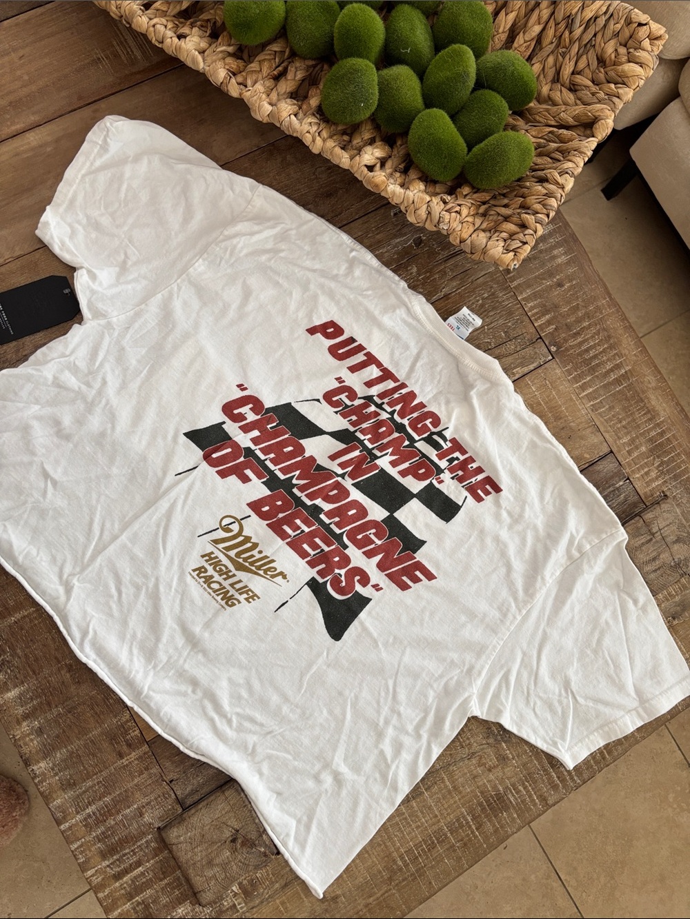 Junk Food Clothing Miller High Life Racing Tee NWT